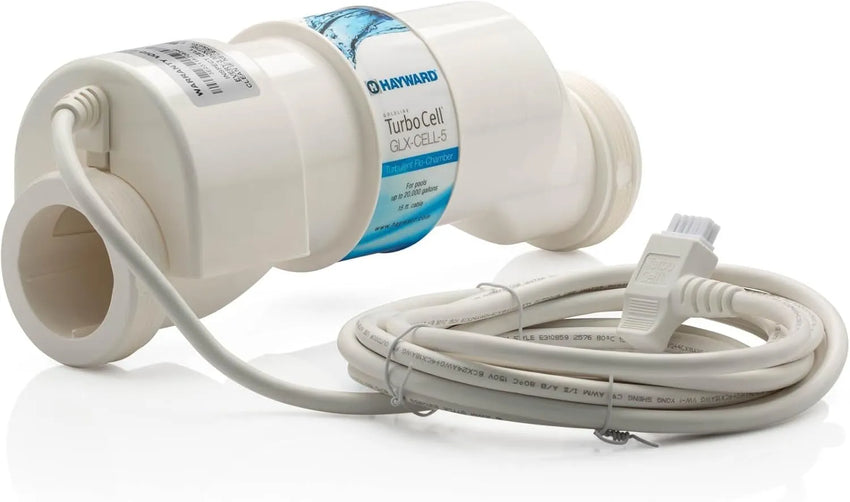 Hayward Turbo Cell GLX-CELLS pool filter with cable on a white background
