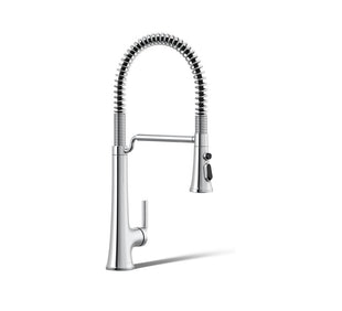 KOHLER 23765-CP Tone Semi-Professional Kitchen Faucet, Polished Chrome
