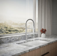 KOHLER 23765-CP Tone Semi-Professional Kitchen Faucet, Polished Chrome