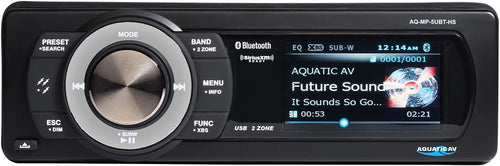 Aquatic AV AQ-MP-5UBT-HS Bluetooth AM/FM Radio for Harley Touring