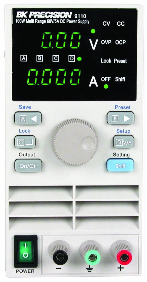 B&K Precision 9110 100W DC Power Supply 5A 60V Multi-Range