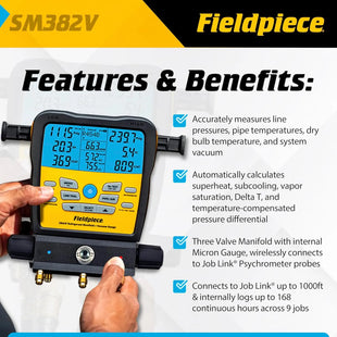 Fieldpiece SM382V features & benefits
