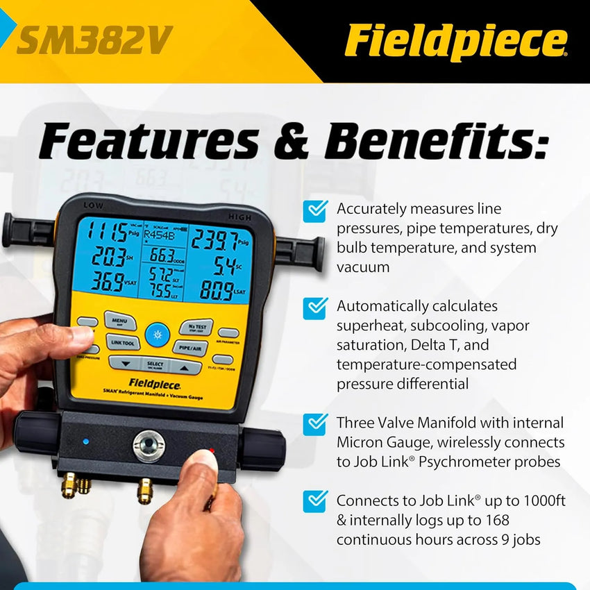 Fieldpiece SM382V features & benefits
