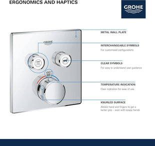 Close-up of Grohe SmartControl 