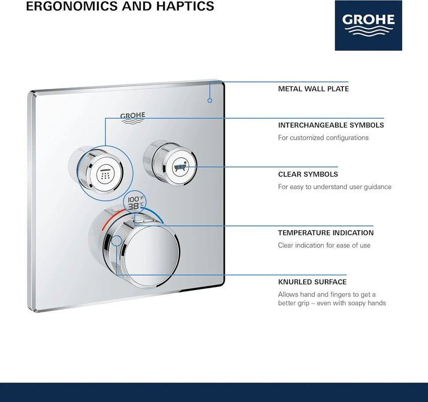 Close-up of Grohe SmartControl 