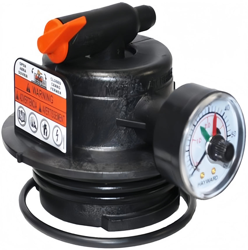 Hayward DEX2420MAR2 manual air relief assembly for DE and cartridge pool filters, ensuring reliable and smooth operation