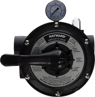 Hayward vari-flo xl valve on a white background
