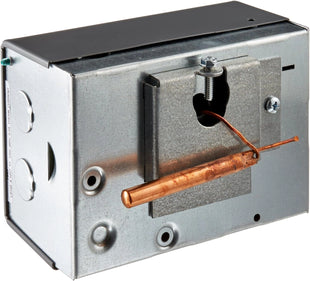 Metal electrical junction box with copper wiring