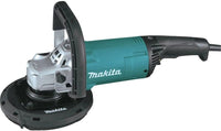 Makita angle grinder on a white background