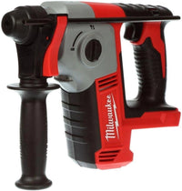 Red and black Milwaukee Rotary Hammer on a white background