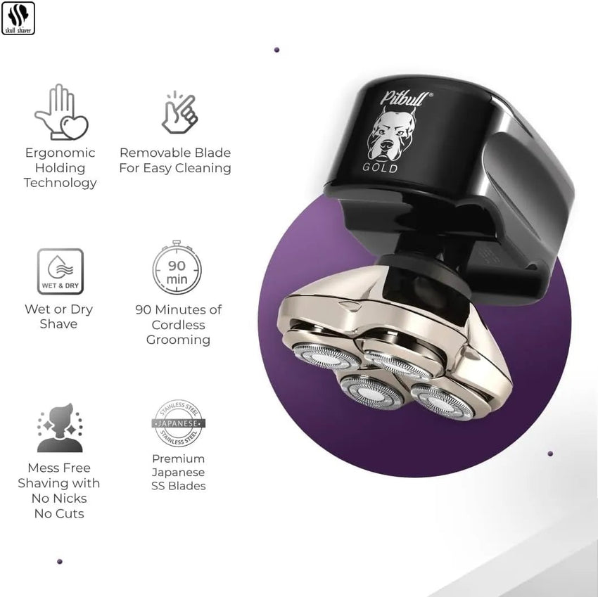 Pitbull Gold electric shaver with features